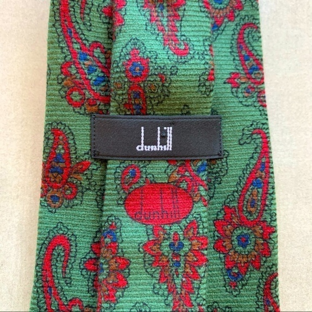 Dunhill Classic Wool-Silk Blend Paisley Tie